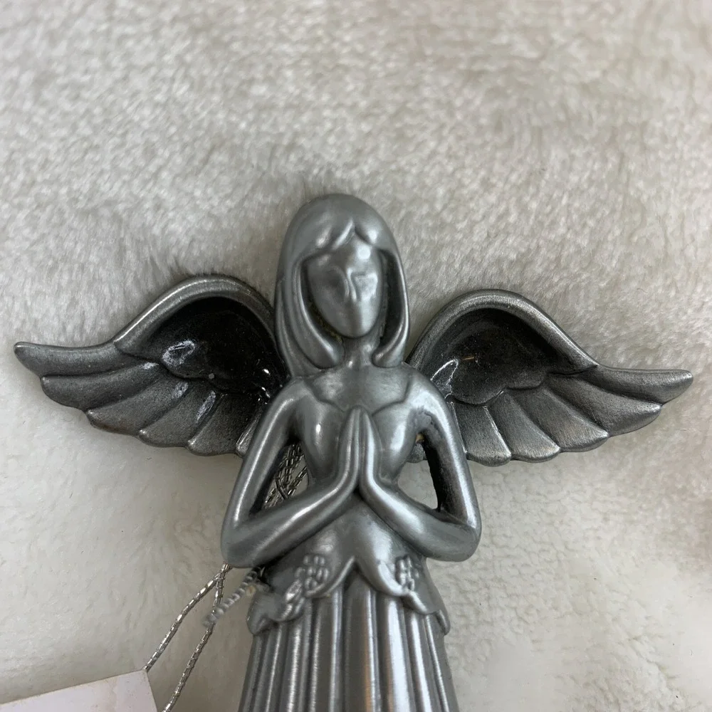 Faithful Angels by GANZ Angel Of Faith Pewter 3.5 in tall Shelf Sitter Ornament - Picture 6 of 12
